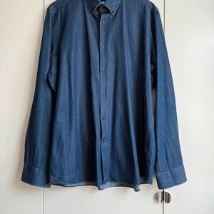 Stylish Blue Button-Up Shirt